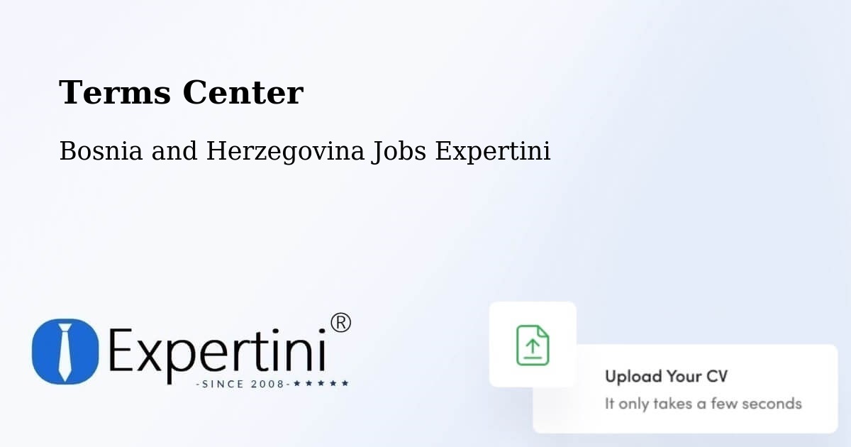 Terms of Service – Žepče - Bosnia and Herzegovina Jobs Expertini